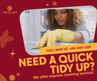 Quick Cleaning Service Facebook Post Design