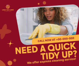 Quick Cleaning Service Facebook post Image Preview