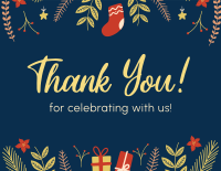 Christmas Socks Thank You Card | BrandCrowd Thank You Card Maker