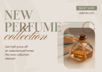 New Perfume Discount Postcard Design