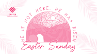 Modern Easter Sunday Facebook Event Cover Design
