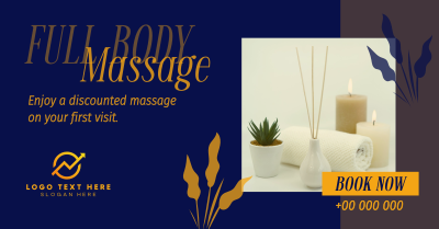 Relaxing Massage Therapy Facebook ad Image Preview