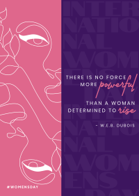 Powerful Woman Rising Poster Design