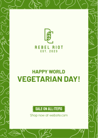 Vegetarian Day Flyer Design