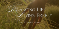 Balanced Life Motivation Twitter post Image Preview