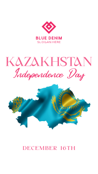 Kazakhstan Day Flag Instagram Reel Image Preview