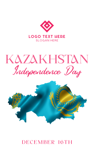 Kazakhstan Day Flag Instagram Reel Image Preview