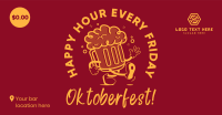 Happy Hour Mascot Facebook ad Image Preview