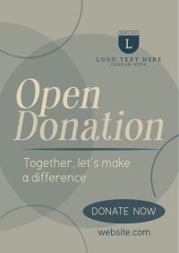Together, Let's Donate Flyer Design
