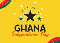 Ghana Independence Celebration Postcard Image Preview
