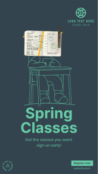 Spring Class Facebook Story Design