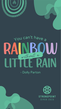 Rainbow After The Rain Instagram Story Design