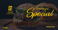 Veggie Burger Facebook Ad Design