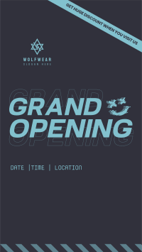 Grand Opening Modern Grunge Instagram story Image Preview