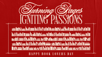 Book Day Greeting Facebook Event Cover Design