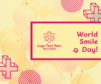 World Smile Day Smiley Balloons Facebook post Image Preview
