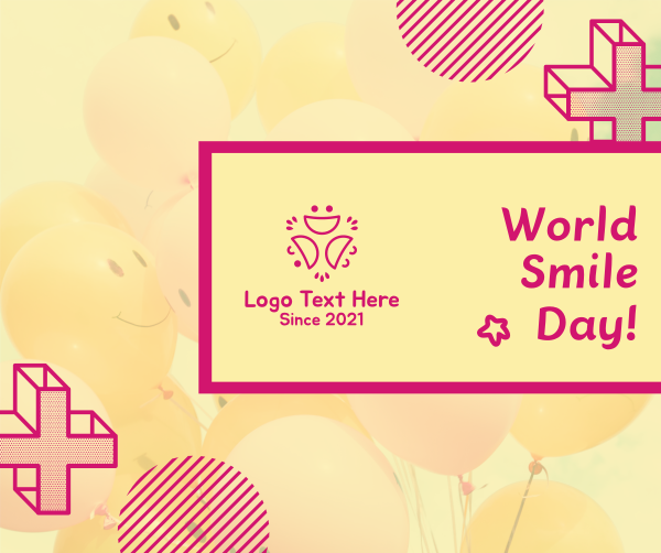 World Smile Day Smiley Balloons Facebook Post Design Image Preview