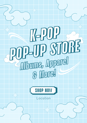 Kpop Pop-Up Store Poster Image Preview