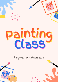 Quirky Painting Class Flyer | BrandCrowd Flyer Maker