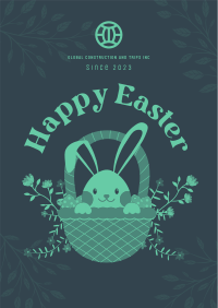 Modern Easter Bunny Poster Image Preview