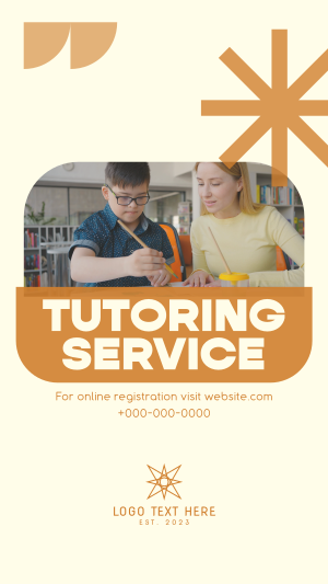 Kids Tutoring Service Facebook Story Image Preview