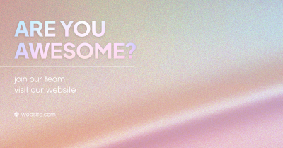 Are You Awesome? Facebook Ad Image Preview