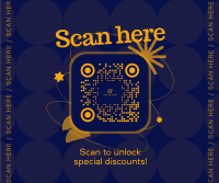 Quirky QR Discount Facebook Post Preview