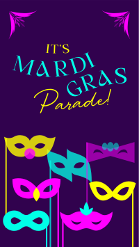 Mardi Gras Masks TikTok Video Preview