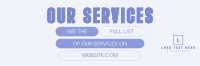 Minimal Bold Services  Twitter Header Design