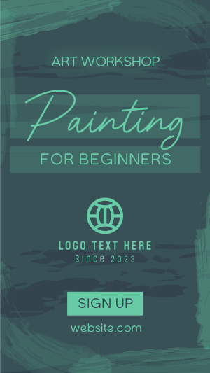 Painting for Beginners Facebook story Image Preview