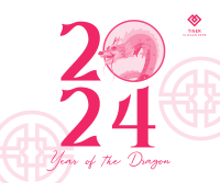 Dragon New Year Facebook post Image Preview