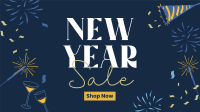 New Year Sparklers Sale Facebook event cover Image Preview