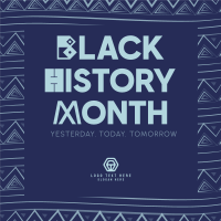 Black History Celebration Instagram Post Design