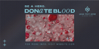 Modern Blood Donation Twitter Post Design