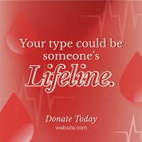 Donate Blood Campaign Linkedin Post Image Preview