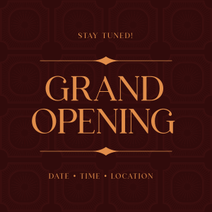 Vintage Grand Opening Linkedin Post Image Preview