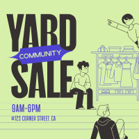 Community Yard Sale Instagram post Image Preview