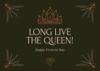 Long Live The Queen! Postcard Design