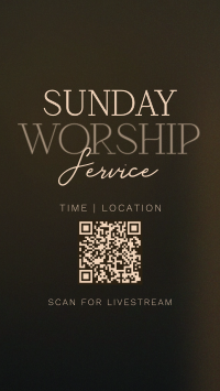 Radiant Sunday Church Service TikTok Video Design