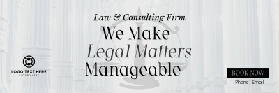 Making Legal Matters Manageable Twitter header (cover) Image Preview