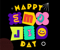 Playful Emoji Day Facebook Post Design