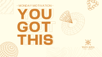 Geometric Monday Motivation Facebook Event Cover Image Preview