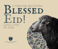 Sheep Eid Al Adha Facebook Post Design