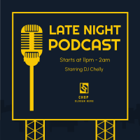 Late Night Podcast Instagram Post Design