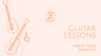 Guitar Lesson Registration Facebook event cover Image Preview