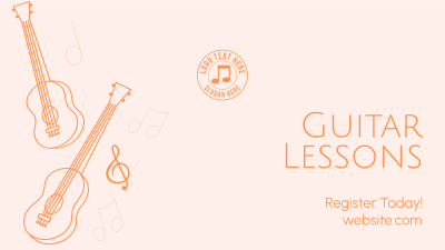 Guitar Lesson Registration Facebook event cover Image Preview