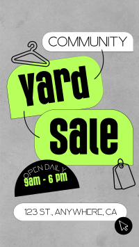 Community Yard Sale Thrift Instagram story Image Preview