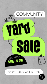 Community Yard Sale Thrift Instagram Story Preview