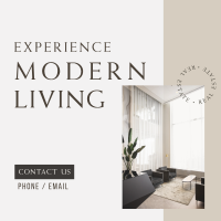 Simple Modern Living Instagram Post Design