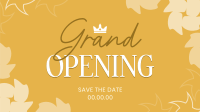 Crown Grand Opening Facebook Event Cover Design